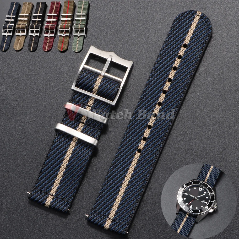 Nato Strap Nylon - 20 22mm Nylon Strap for Tudor