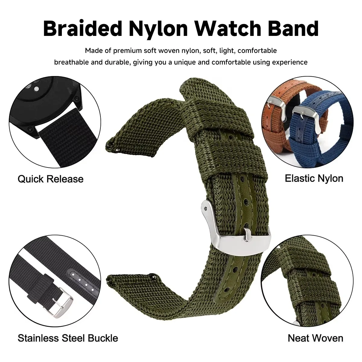High Quality Nylon Canvas Watc - Canvas Strap Watch recension och pris