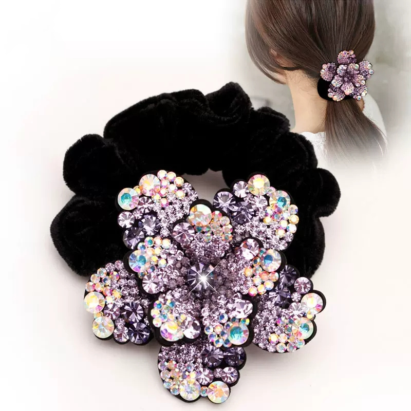 Women Rhinestone Scrunchies Ve - Silicone Band Women recension och pris