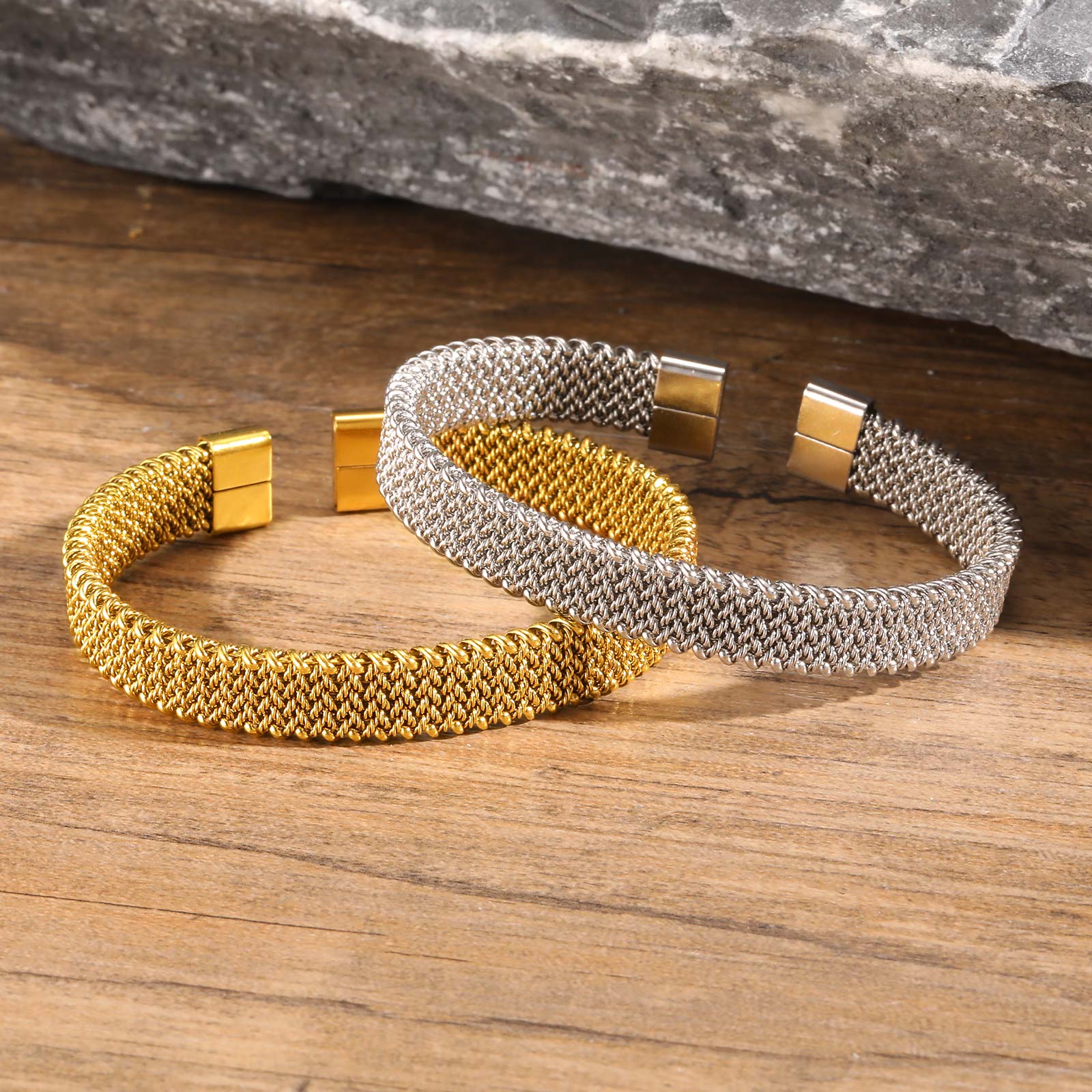 10mm Braided Stretch Strap Ope - Mesh Strap Metal recension och pris
