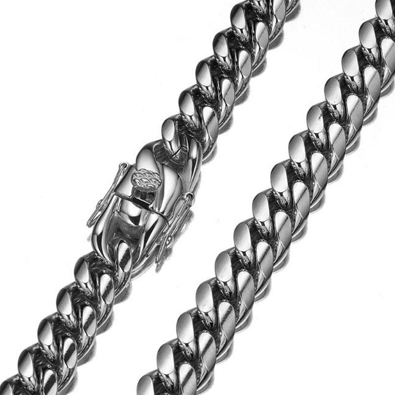316L Stainless Steel Miami Cur - Butterfly Clasp Deployant recension och pris