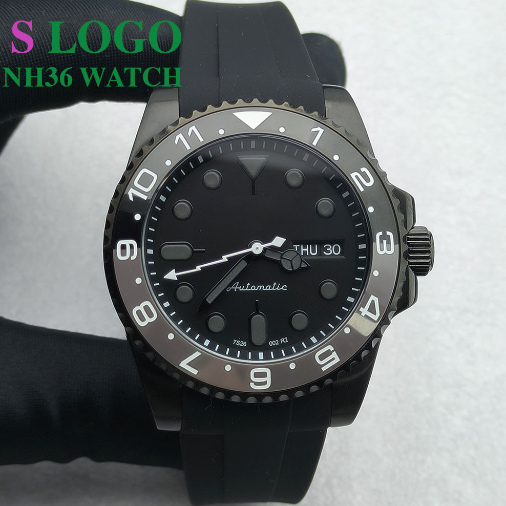 40MM NH36 Watch Black Men's St - Stainless Bracelet Diver recension och pris