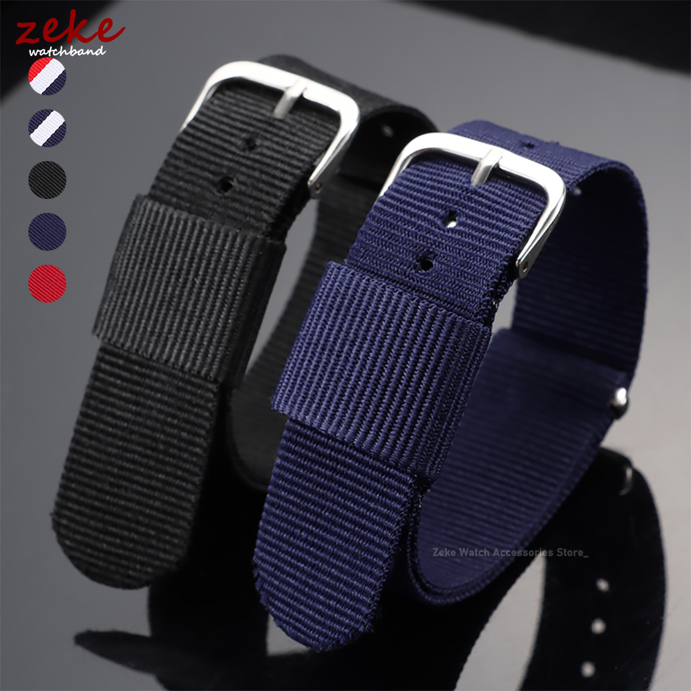 16mm 18mm 20mm Nylon Ribbed Wa - Suede Strap Watch recension och pris