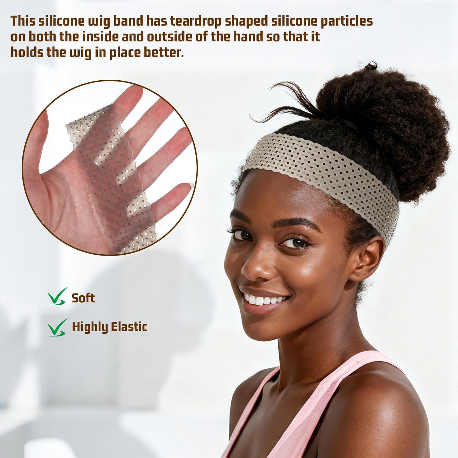 new breathable Wig Grip Band N - Silicone Band Women recension och pris