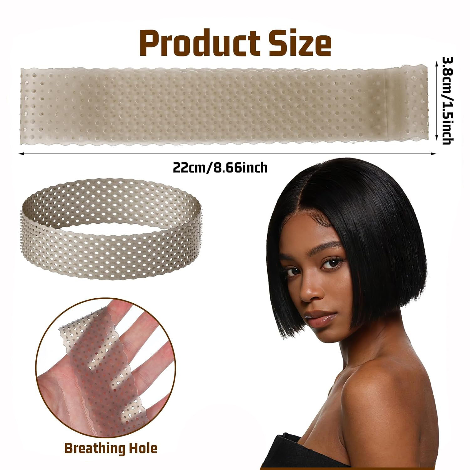 new breathable Wig Grip Band N - Silicone Band Women recension och pris