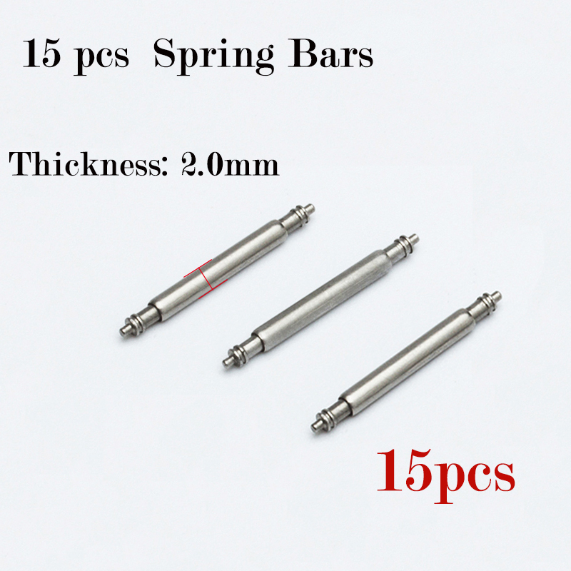 15pcs Watch Band Pin 2.0mm Dia - Spring Bar Tool Set recension och pris