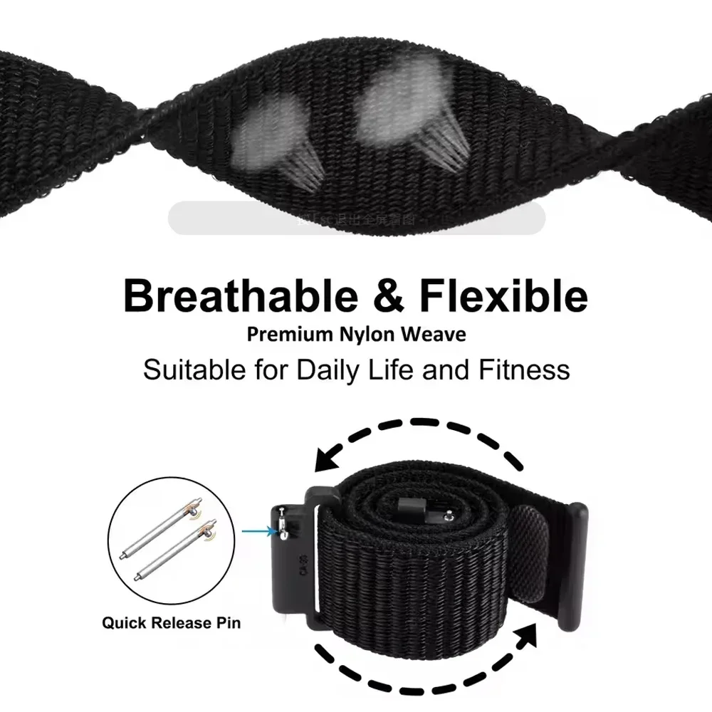 20 22mm Braided Band for Xiaom - Sport Loop Velcro recension och pris