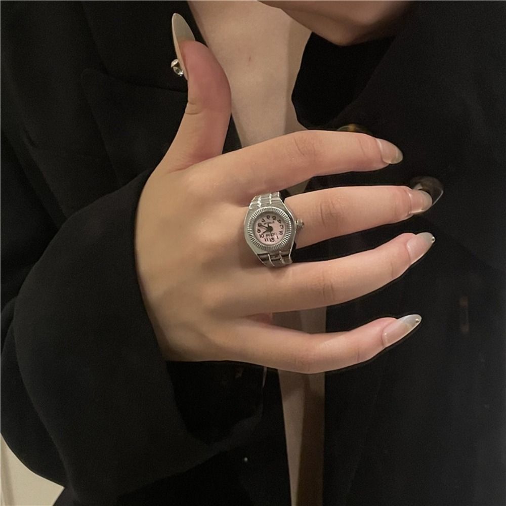 Punk Mini Finger Watch Rings A - Canvas Strap Watch recension och pris