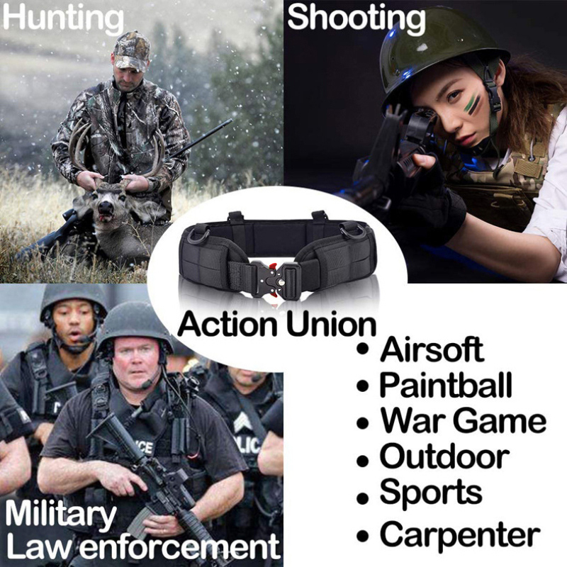 Tactical Belt Quick Release Ou - Leather Strap Quick Release recension och pris