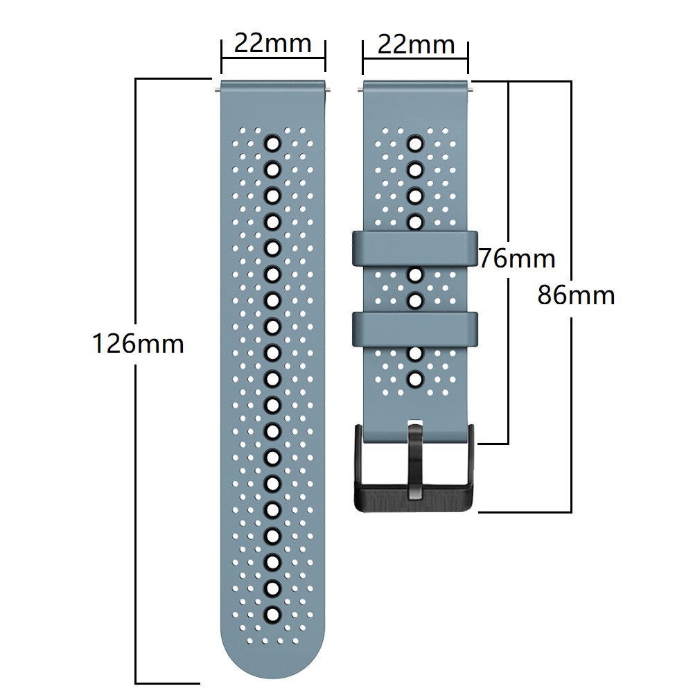 22mm Silicone Band For COROS P - Silicone Watch Band 22Mm recension och pris
