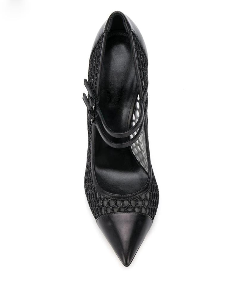 Sexy Mesh Patchwork Pointed To - Mesh Strap Metal recension och pris