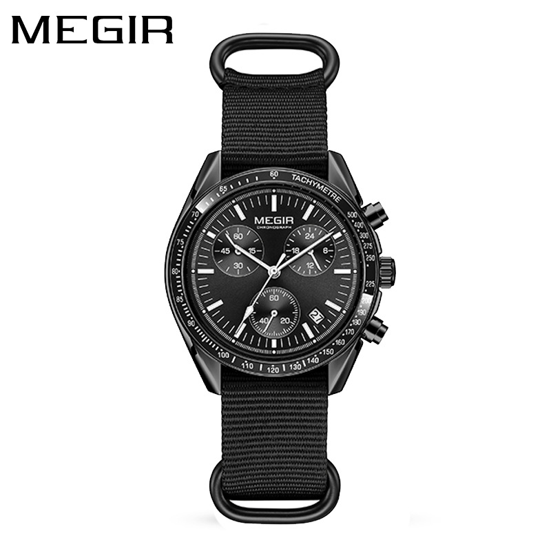 MEGIR 2247 New Luxury Men's Wa - Canvas Strap Watch recension och pris