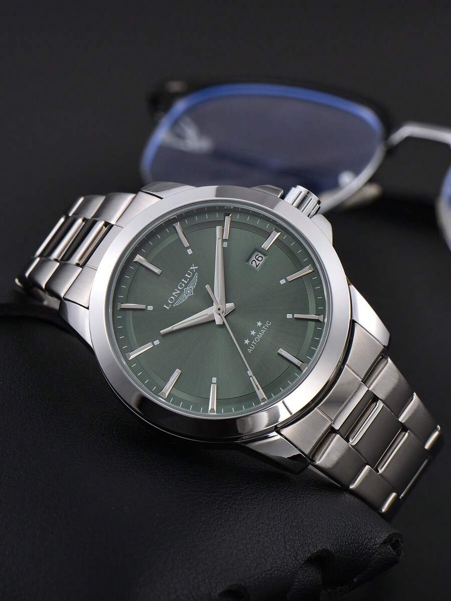LONGLUX 1pc Men's Automatic Me - Butterfly Clasp Deployant recension och pris