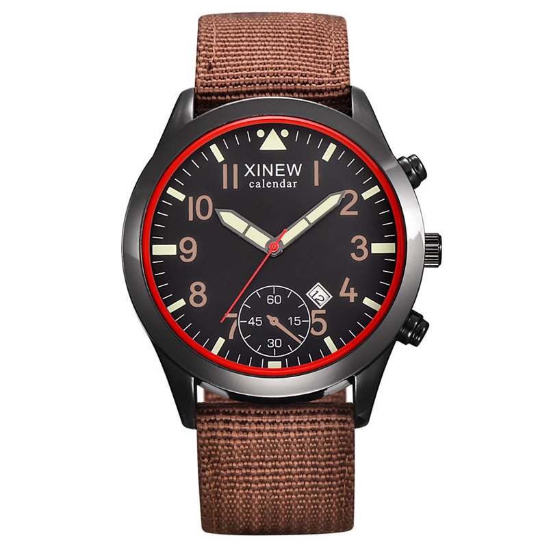 2020 XINEW Watches Men Fashion - Canvas Strap Watch recension och pris