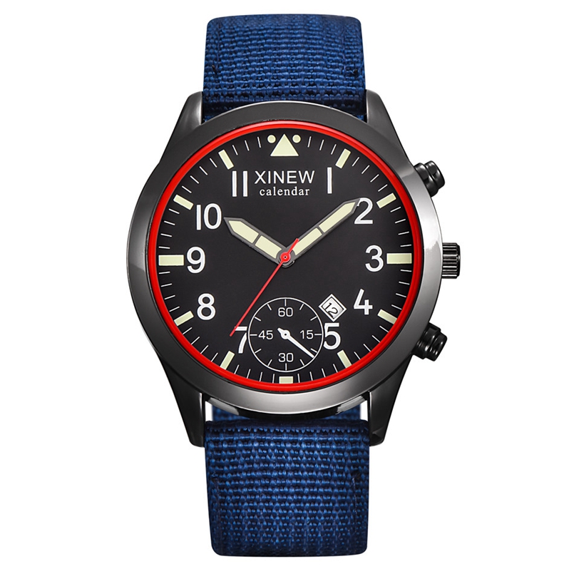 2020 XINEW Watches Men Fashion - Canvas Strap Watch recension och pris