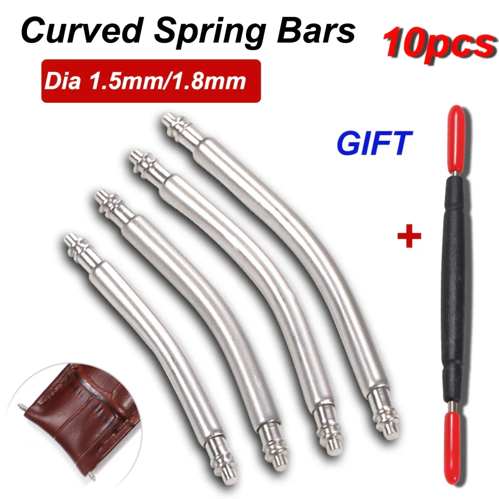 10pcs Curved End Spring Bar Di - Curved Spring Bar recension och pris