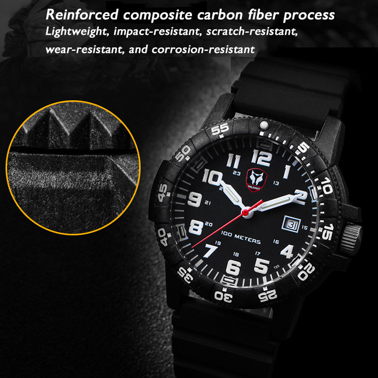 Hnlgnox Mens Pilot Watches Spo - Rubber Strap Diver recension och pris