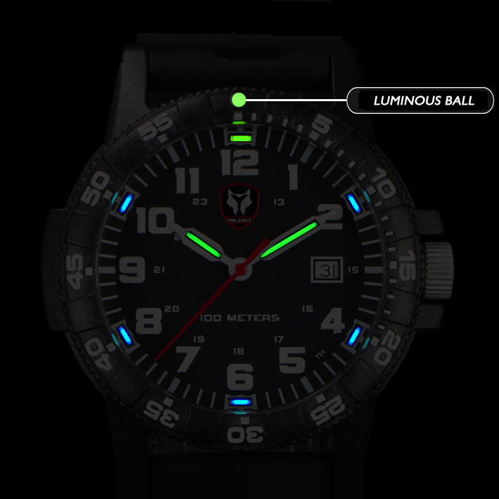 Hnlgnox Mens Pilot Watches Spo - Rubber Strap Diver recension och pris
