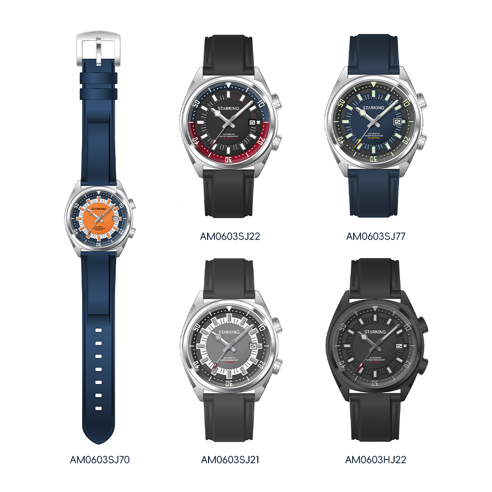 STARKING Men's Automatic 8215  - Rubber Strap Diver recension och pris
