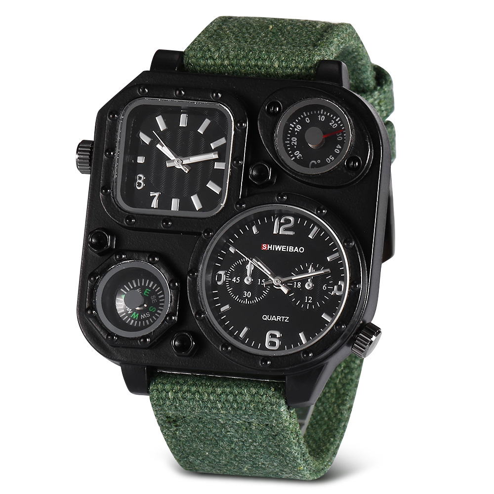 Quartz Mens Watches Top Brand  - Canvas Strap Watch recension och pris