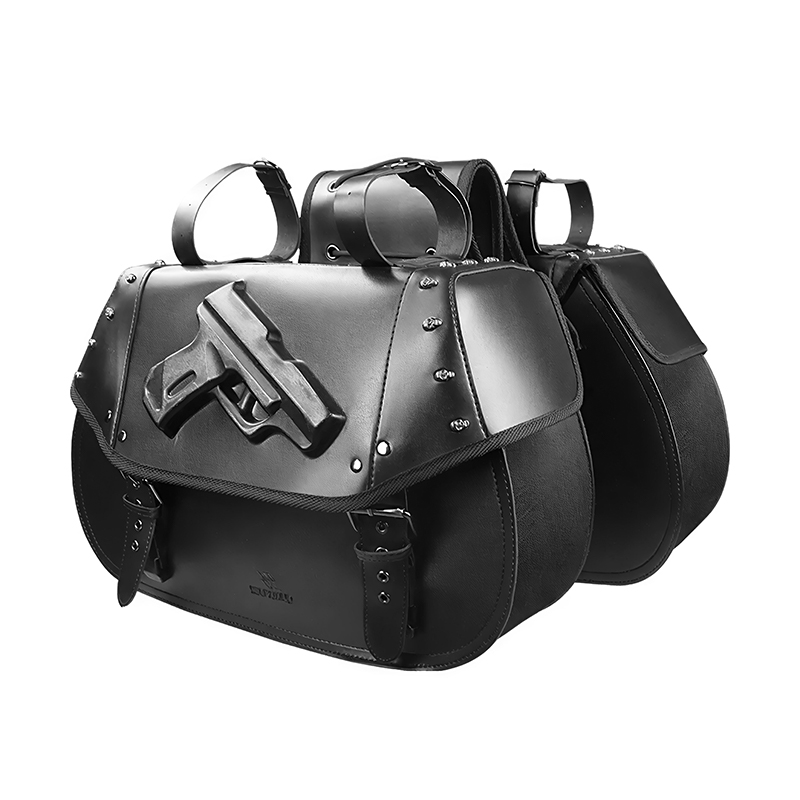 34L Universal Motorcycle PU Le - Leather Strap Quick Release recension och pris