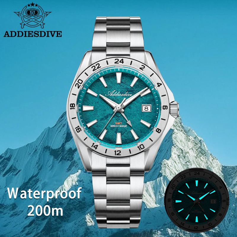 ADDIESDIVE New Quartz Watches  - Stainless Bracelet Diver recension och pris