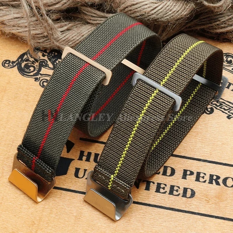 Elastic Nylon Watch Band for S - Parachute Strap Elastic recension och pris