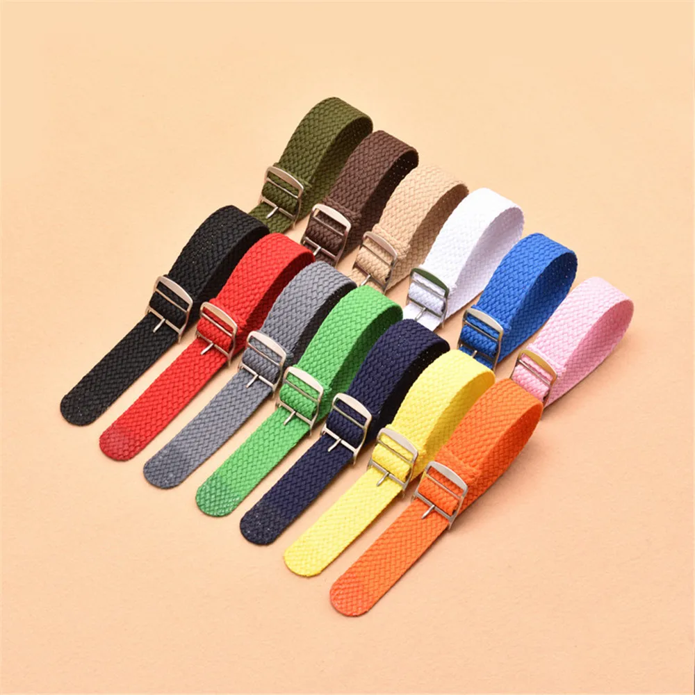 Nylon Strap 14mm 16mm 18mm 20m - Perlon Strap Woven recension och pris