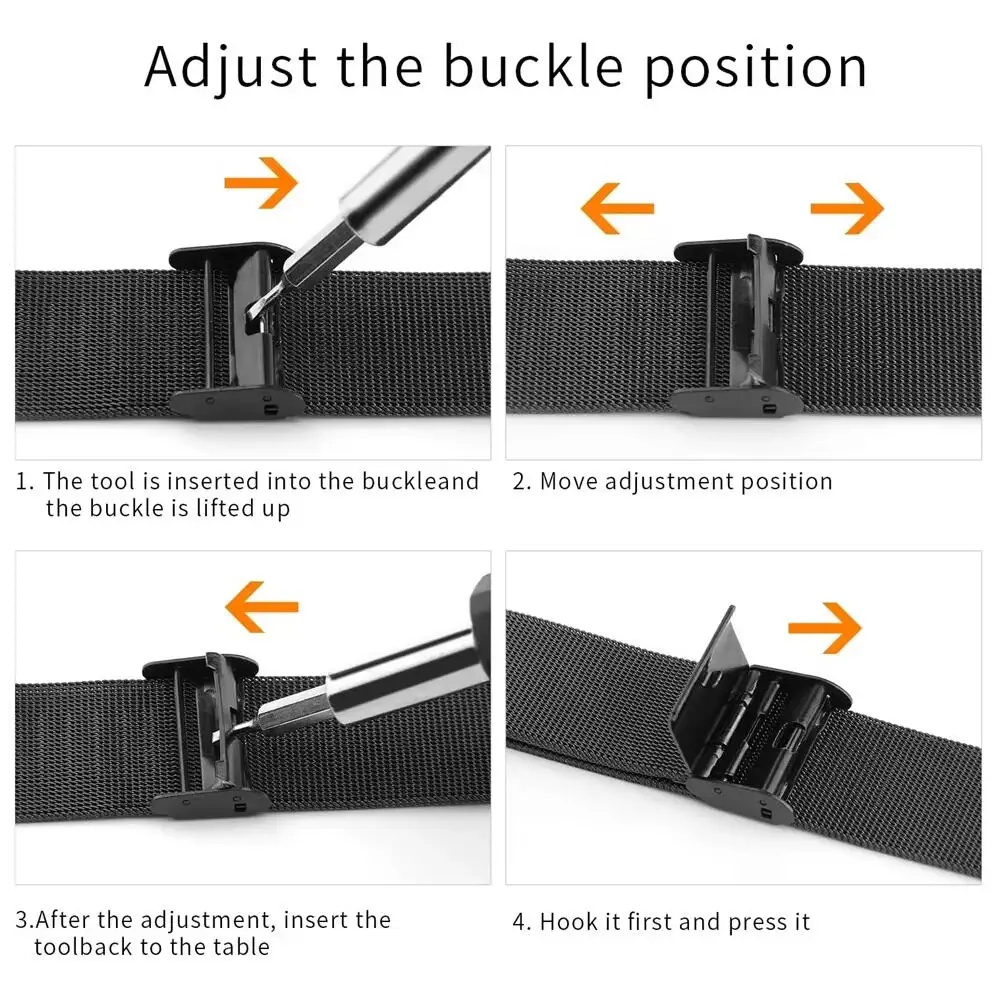 Metal Bands for Fitbit Versa 4 - Mesh Strap Metal recension och pris