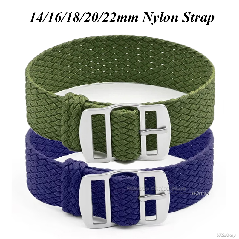 16mm 18mm 20mm 22mm Strap for  - Perlon Strap Woven recension och pris