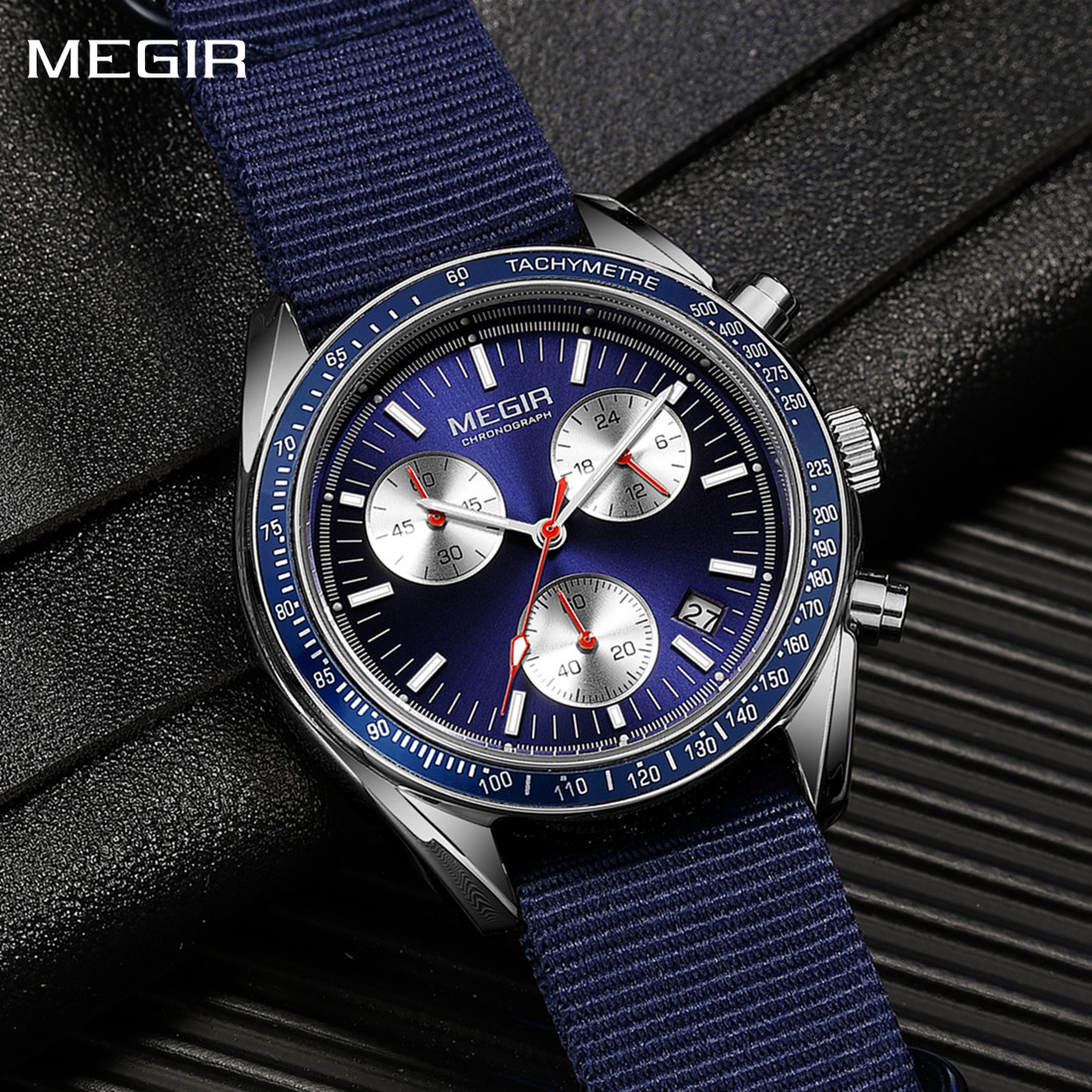 MEGIR Chronograph Canvas Strap - Canvas Strap Watch recension och pris