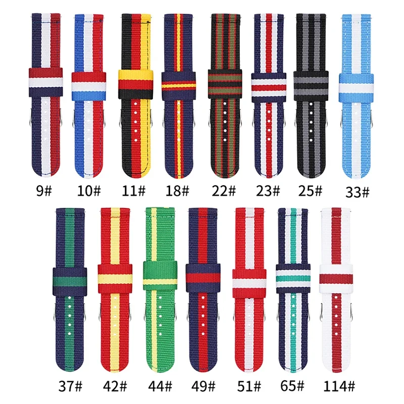 20mm 22mm Woven Nylon Strap fo - Canvas Strap Watch recension och pris