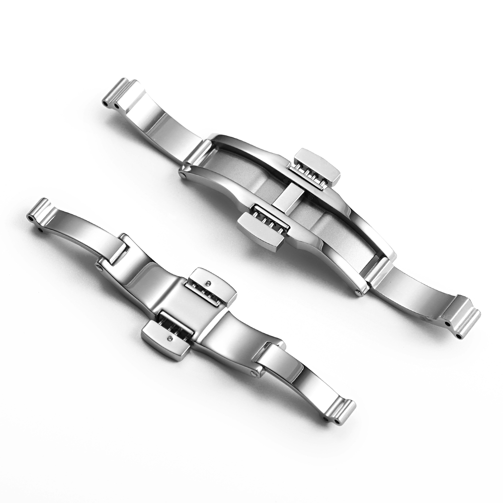 Silver Stainless Steel Butterf - Butterfly Clasp Deployant recension och pris
