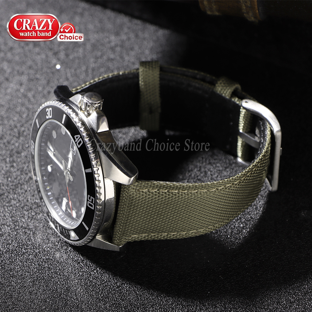 20mm 22mm Canvas Leather Weave - Canvas Strap Watch recension och pris
