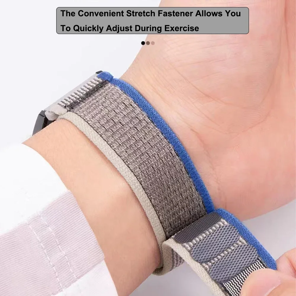 20/22mm Trail Loop Watchband F - Sport Loop Velcro recension och pris